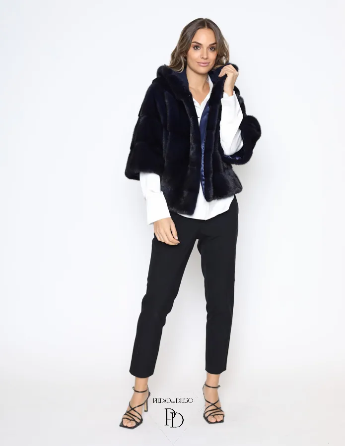 Chaqueta de piel de Visón BlueBlack- PR31922
