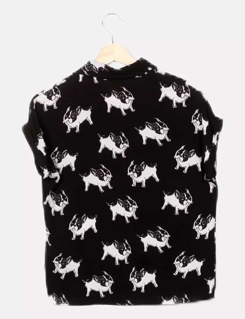 NoName Camisa estampada perros