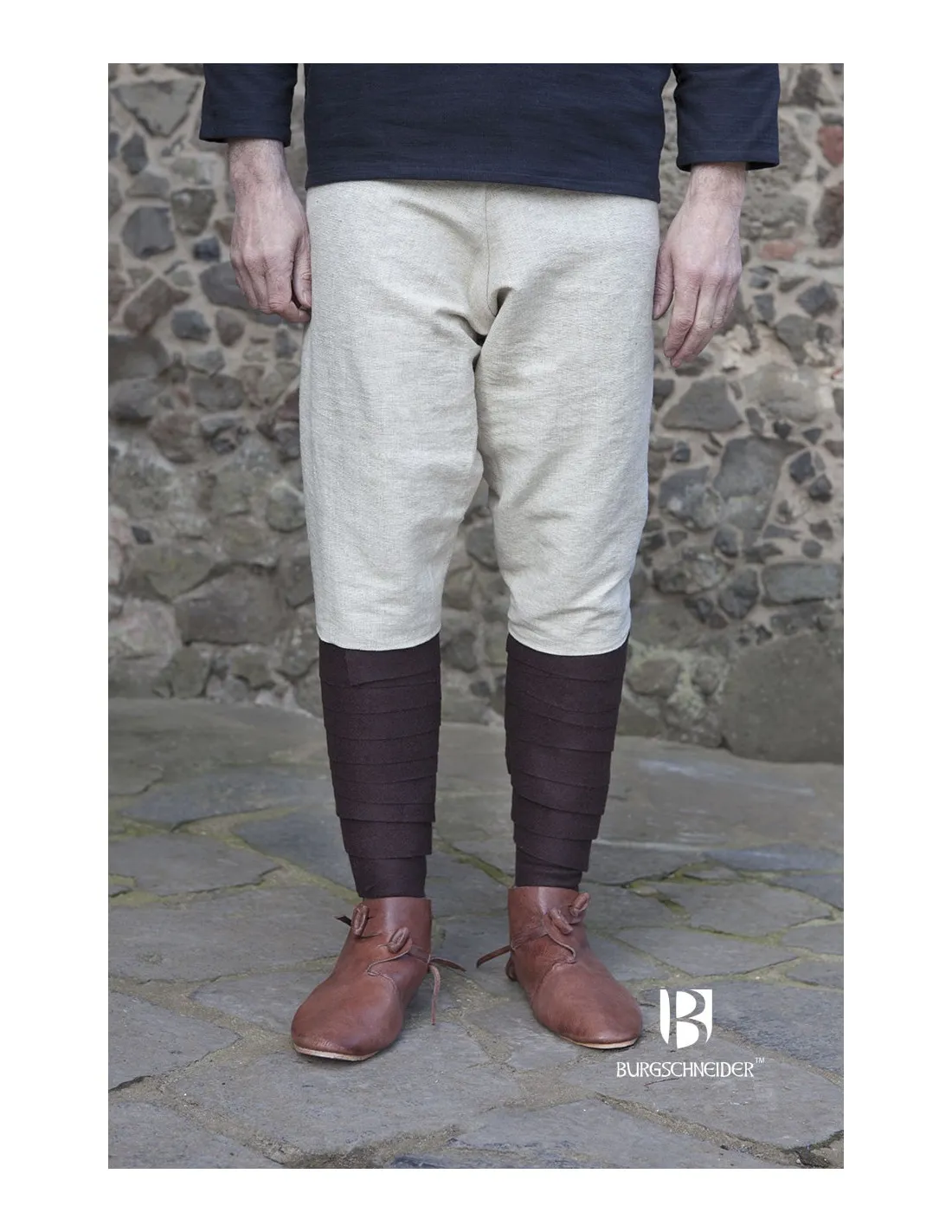 Pantalones medievales Ragnar, crema