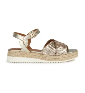 Sandalias de piel Eolie dorado