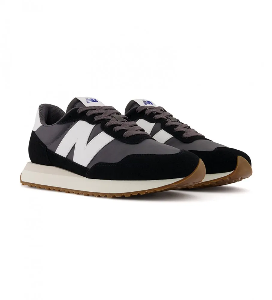 Zapatillas de piel MS237GA negro